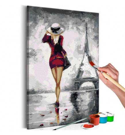52,00 €Quadro pintado por você - Parisian Girl
