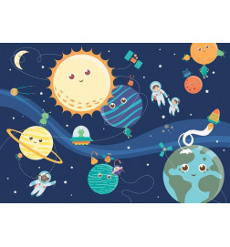 Wall Mural - Happy Planets