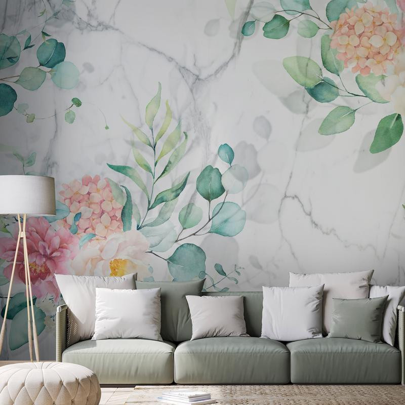 34,00 € Wall Mural - Flowery Marble