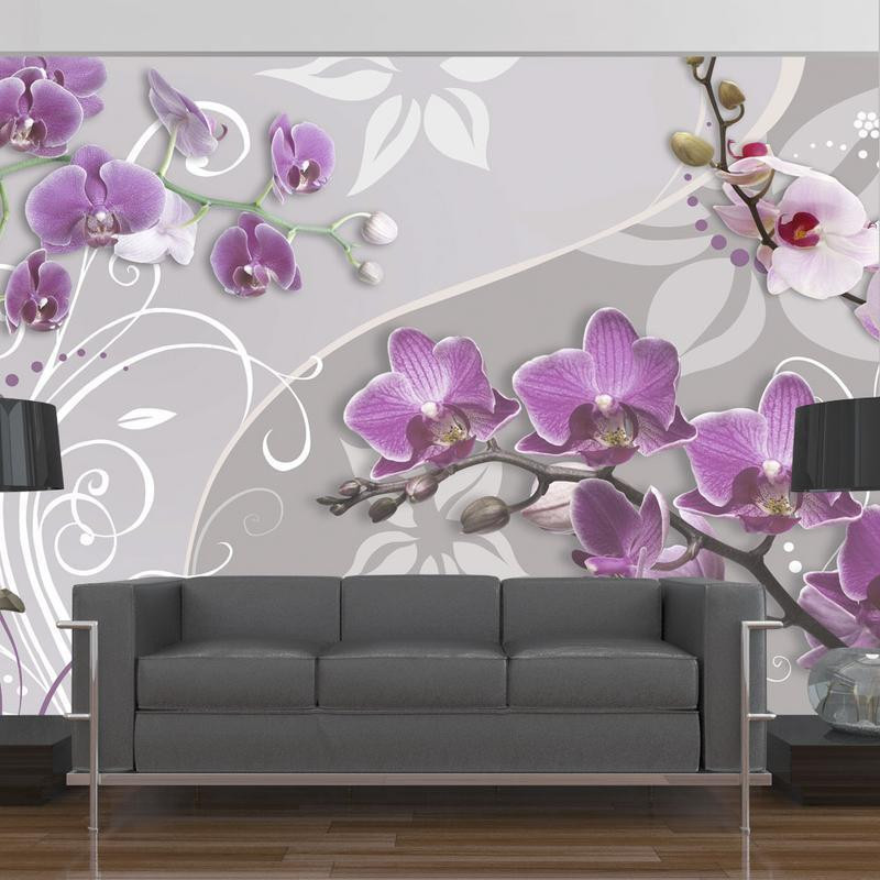 34,00 € Wall Mural - Flight of purple orchids