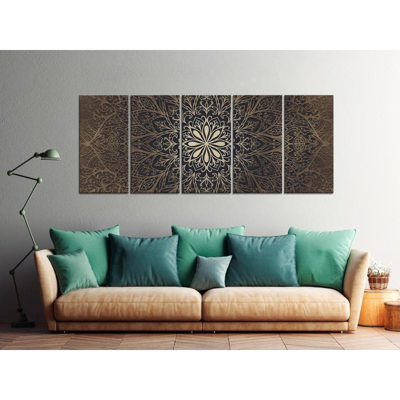 92,90 € Canvas Print - Brown Mandala