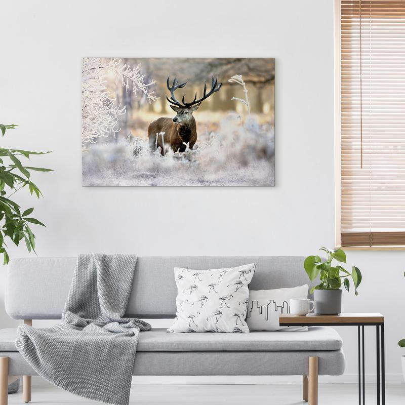 31,90 € Canvas Print - Deer in the Cold