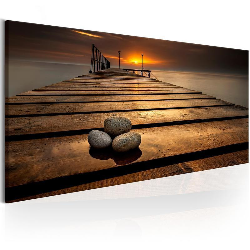 82,90 € Schilderij - Stones on the Pier