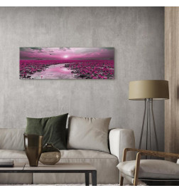 Quadro - Lilies and Sunset (1 Part) Narrow