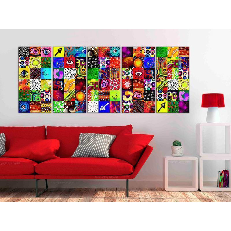 92,90 € Canvas Print - Colourful Abstraction