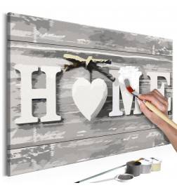 52,00 € DIY canvas painting - Home (Letters)