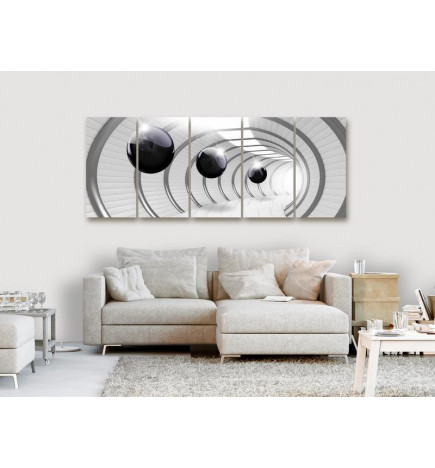 Canvas Print - Space Tunnel (5 Parts) Narrow