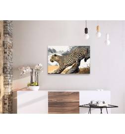 DIY canvas painting - Cheetah