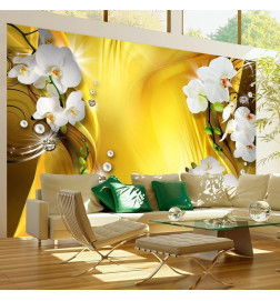 Mural de parede - Orchid in Gold