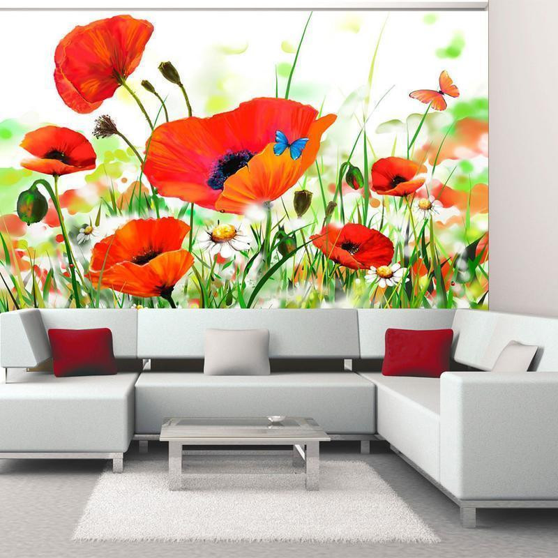 73,00 € Fototapet - Country poppies