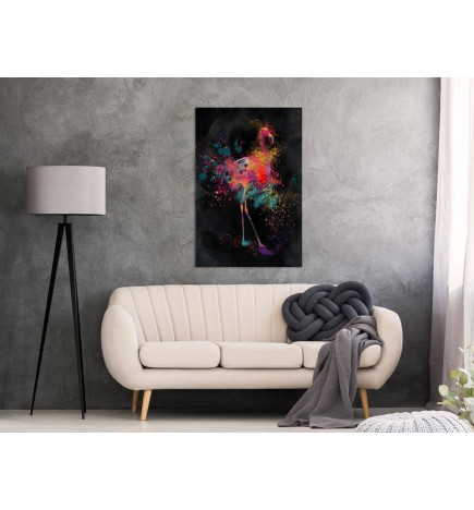 31,90 € Schilderij - Flamingo Colour (1 Part) Vertical