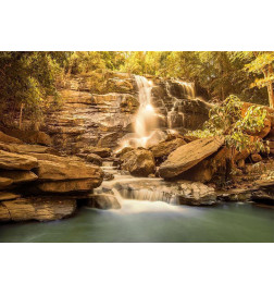 Fotobehang - Sunny Waterfall