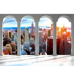 Fototapet - Pillars and New York