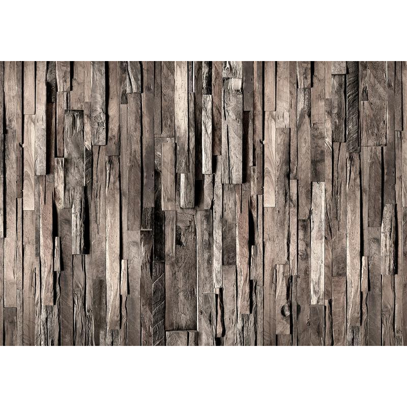 34,00 € Fototapeta - Wooden Curtain (Dark Brown)