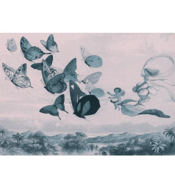 Fotobehang - Butterflies and Fairy