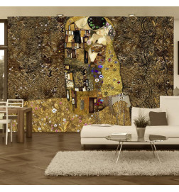 Foto tapete - Klimt inspiration: Golden Kiss