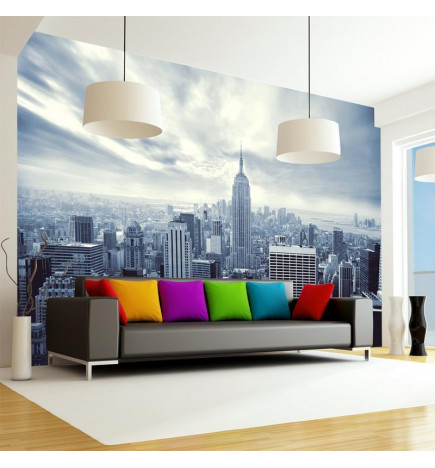Wall Mural - Blue New York - City Architecture with the Empire State Building