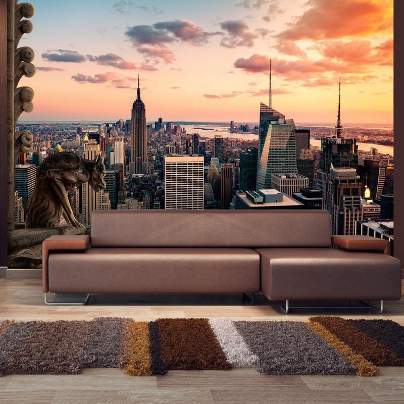 34,00 € Wall Mural - New York: The skyscrapers and sunset