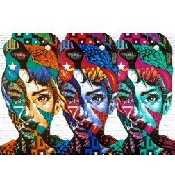 Wall Mural - Colorful Faces