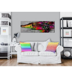 82,90 € Schilderij - Colourful Alligator