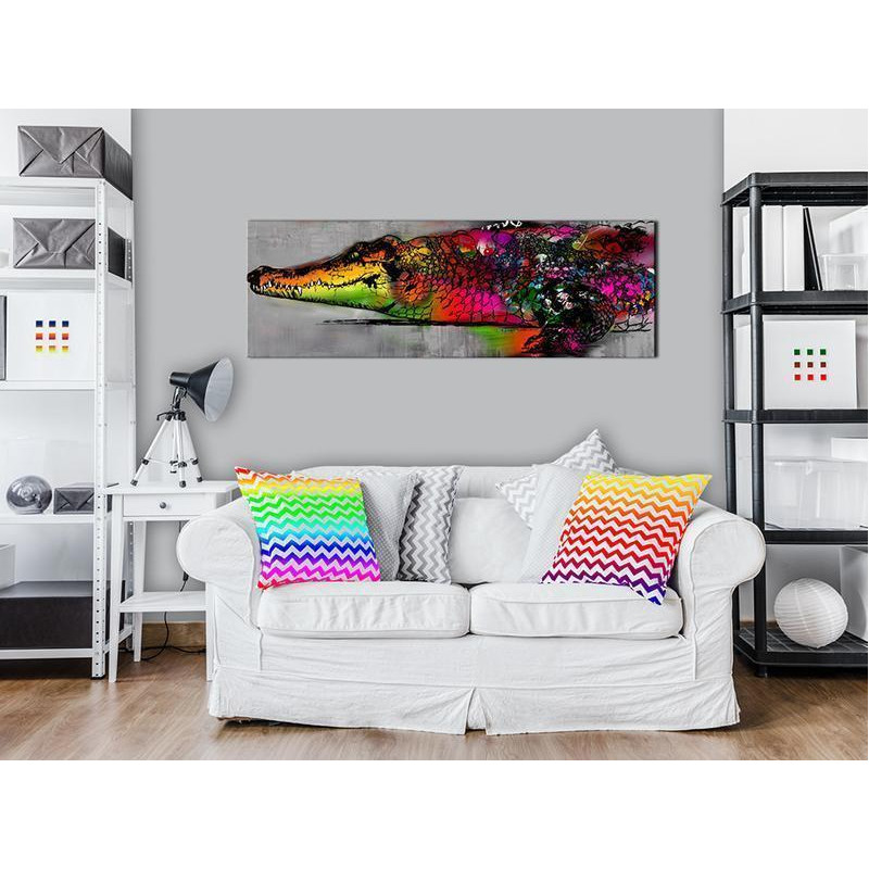 82,90 € Schilderij - Colourful Alligator