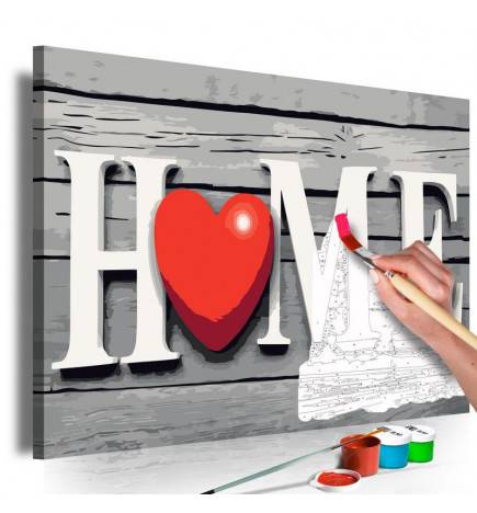 54,00 € DIY framework. with my heart at home cm. 60x40