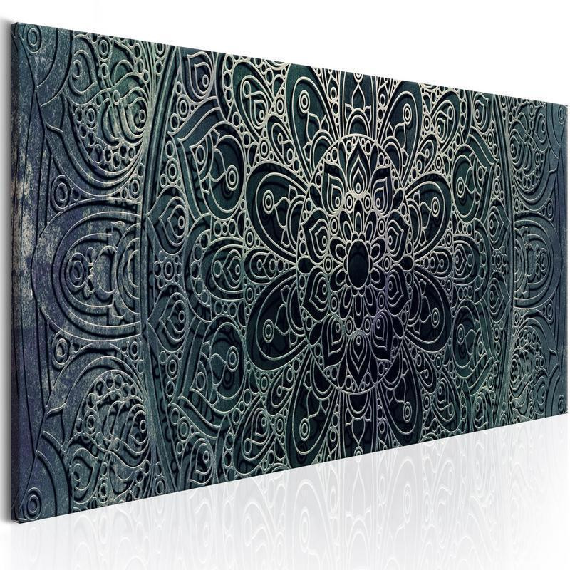 82,90 € Canvas Print - Mandala: Malachite Calm