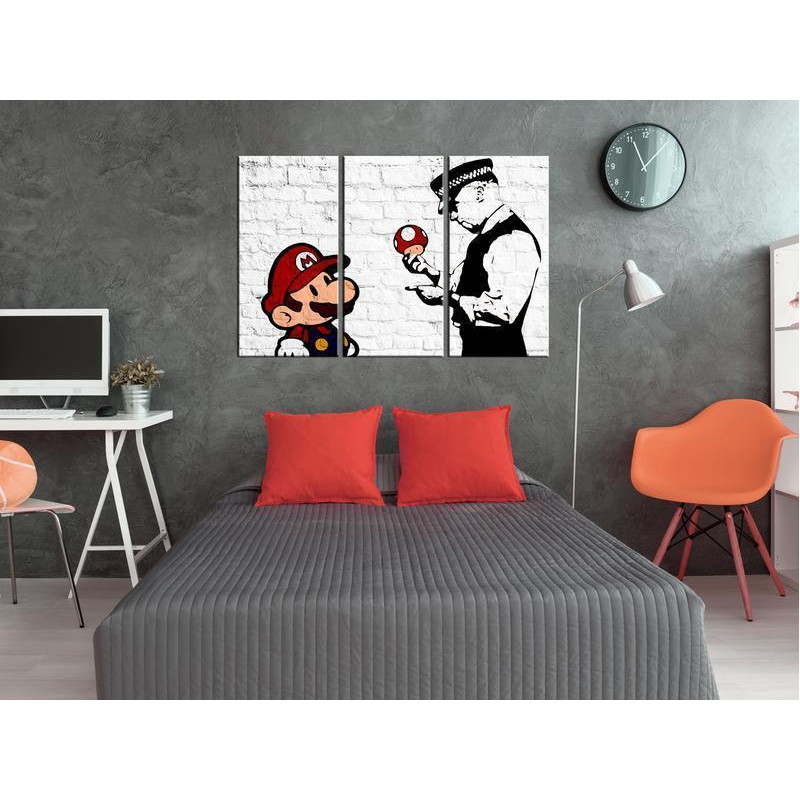 61,90 € Leinwandbild - Mario Bros (Banksy)