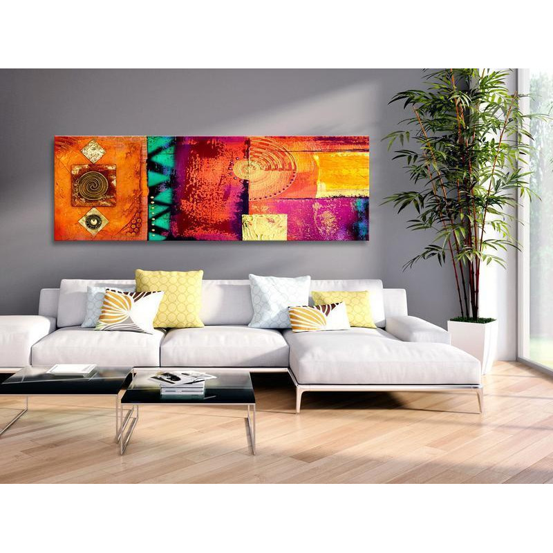 82,90 € Canvas Print - Orange Abstraction