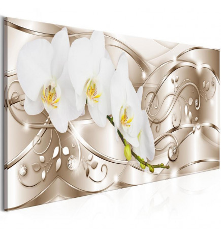 Quadro con delle orchidee bianche e elegantissime
