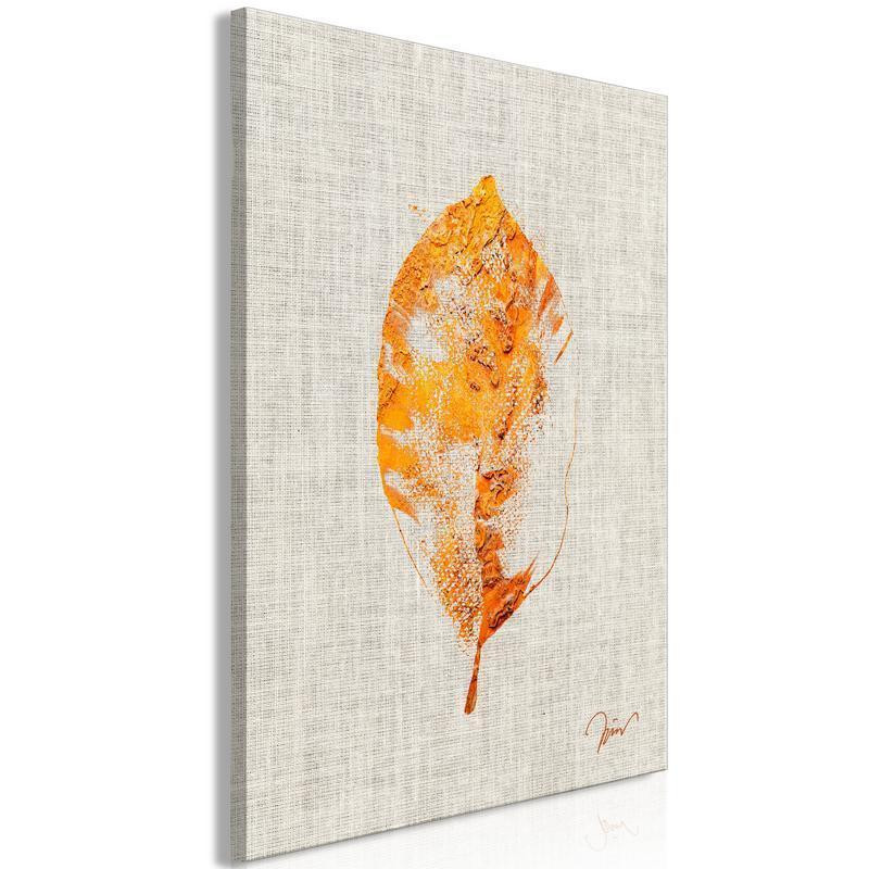 31,90 € Schilderij - Golden Flora (1 Part) Vertical