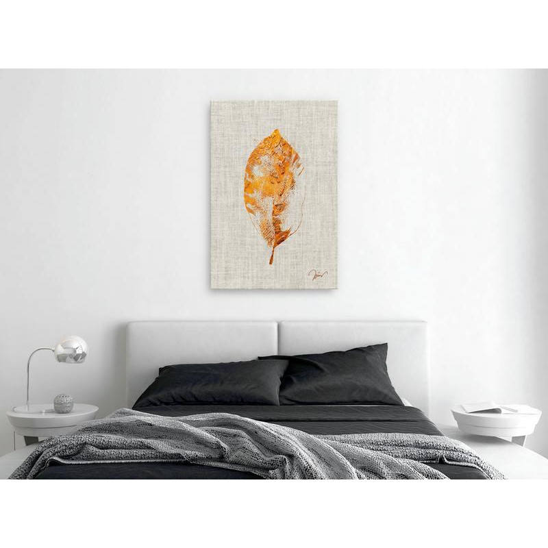 31,90 € Canvas Print - Golden Flora (1 Part) Vertical