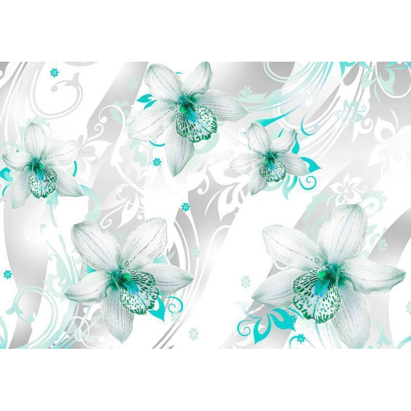 34,00 € Wall Mural - Sounds of subtlety - turquoise