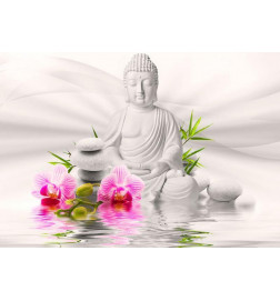 Foto tapete - Buddha and Orchids