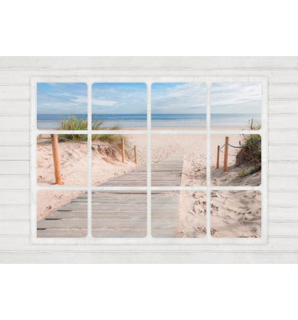 34,00 € Fotobehang - Window & beach