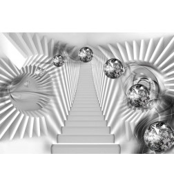 Fotobehang - Silver Stairs