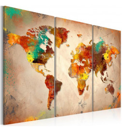Decorative Pinboard - Painted World