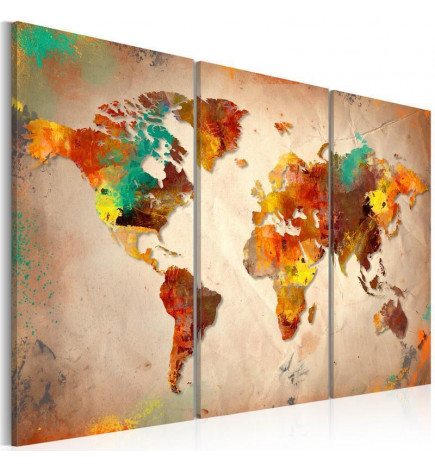 Decorative Pinboard - Painted World