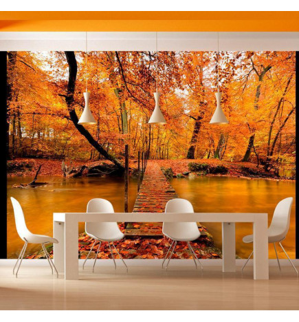 Mural de parede - Autumn bridge