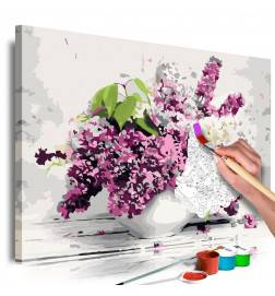 52,00 € DIY canvas painting - Vase and Flowers