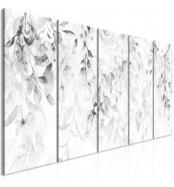 Canvas Print - Waterfall of Roses (5 Parts) Narrow - Third Variant