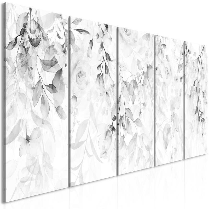 92,90 € Canvas Print - Waterfall of Roses (5 Parts) Narrow - Third Variant