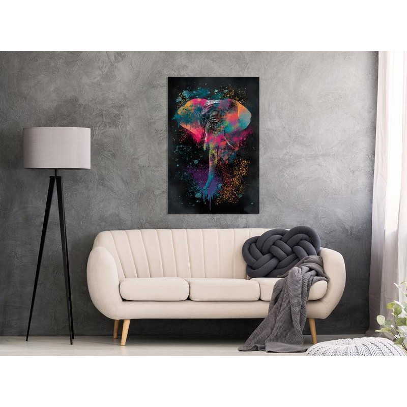 31,90 € Canvas Print - Colourful Safari (1 Part) Vertical