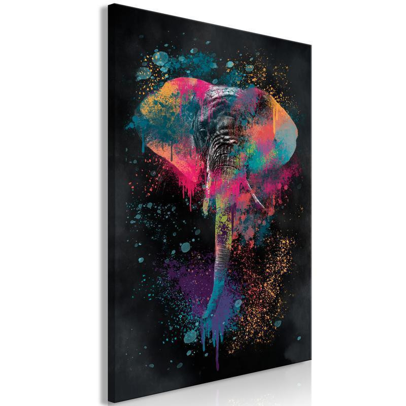31,90 € Canvas Print - Colourful Safari (1 Part) Vertical