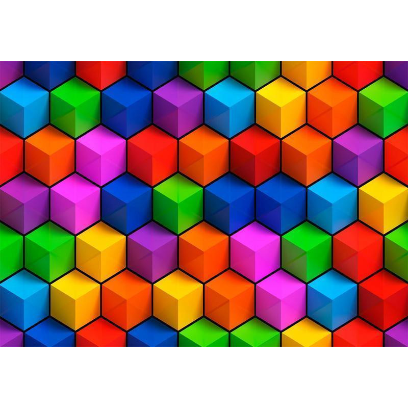 34,00 € Fototapete - Colorful Geometric Boxes