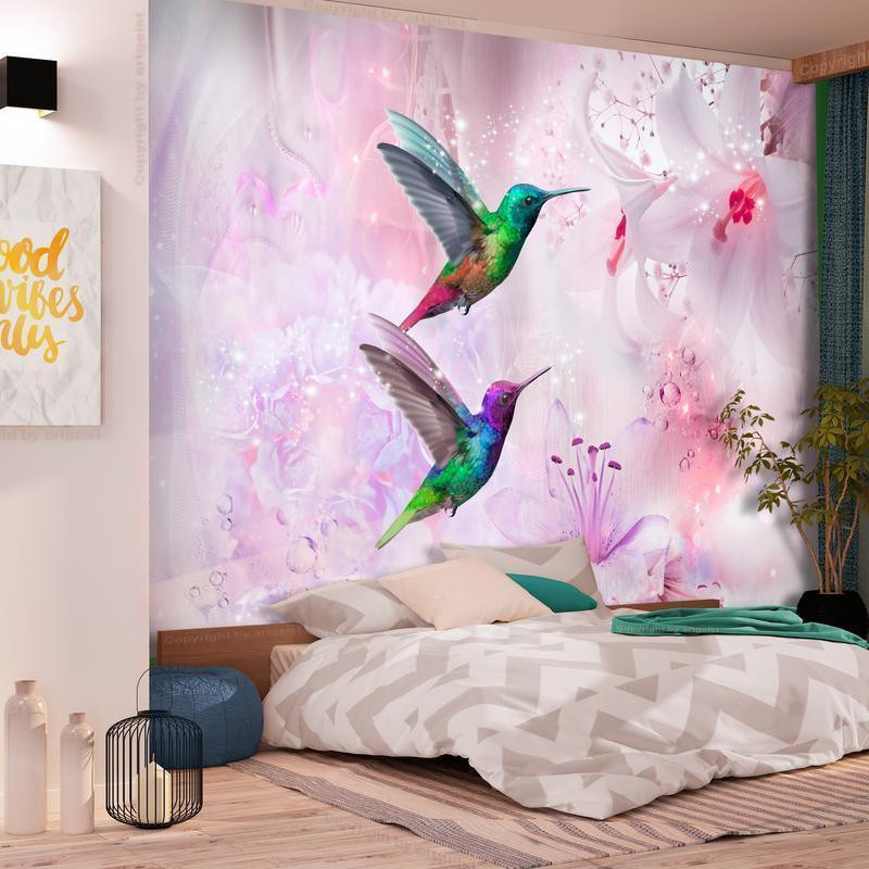 34,00 € Fotomural - Colourful Hummingbirds (Purple)