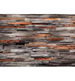 Wall Mural - Cedar Smell (Grey and Brown)