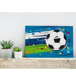 DIY canvas painting - Shoot and Goal!