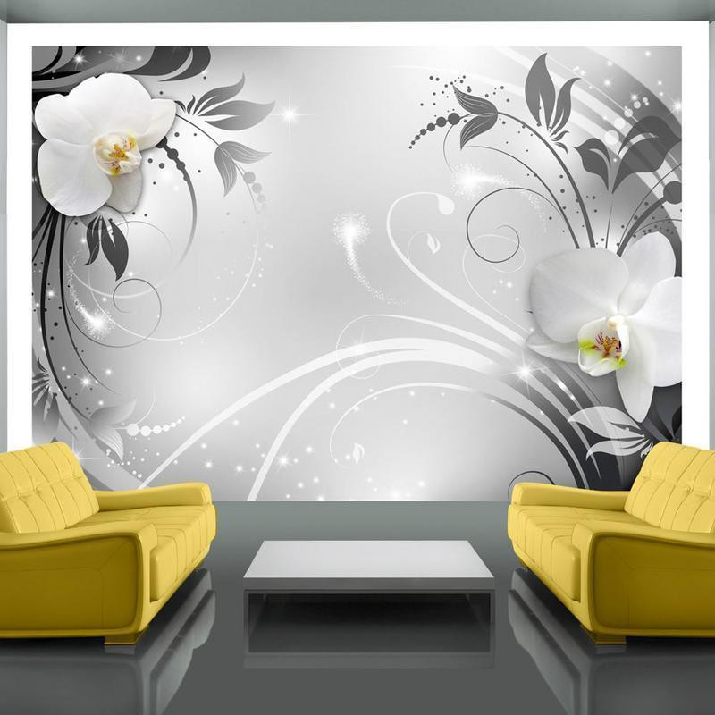 34,00 € Fototapet - Orchids on silver