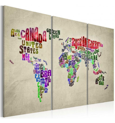 68,00 € Pilt korkplaadil - Colorful Countries